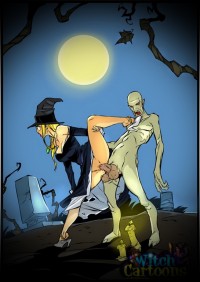 Night with dirty witch - Witch Porn Cartoons