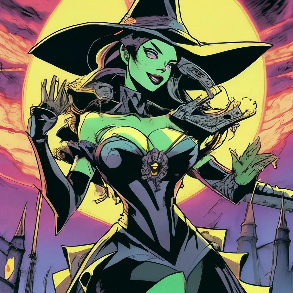 Witch Sexy Cartoon and Comix